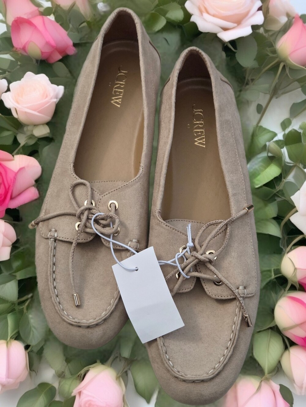 J.Crew Suede Lace-Up Flats Women's Shoes loafers women us size 9